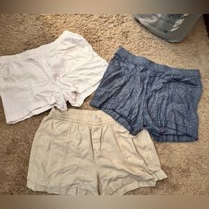 3 pairs Old Navy Linen Shorts